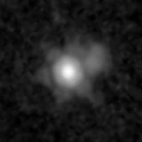 F410M image, 3.2 arcsec across, north up