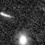 F090W image, 3.2 arcsec across, north up