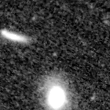 F200W image, 3.2 arcsec across, north up
