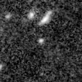 F200W image, 3.2 arcsec across, north up