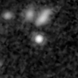 F444W image, 3.2 arcsec across, north up