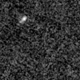 F090W image, 3.2 arcsec across, north up