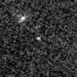 F115W image, 3.2 arcsec across, north up