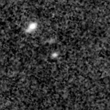 F150W image, 3.2 arcsec across, north up