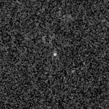 F150W image, 3.2 arcsec across, north up