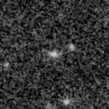 F150W image, 3.2 arcsec across, north up
