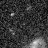 F200W image, 3.2 arcsec across, north up