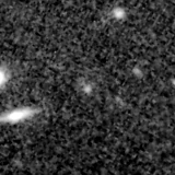 F150W image, 3.2 arcsec across, north up