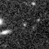F200W image, 3.2 arcsec across, north up