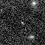 F090W image, 3.2 arcsec across, north up