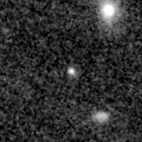 F150W image, 3.2 arcsec across, north up