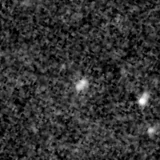 F090W image, 3.2 arcsec across, north up