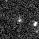 F150W image, 3.2 arcsec across, north up