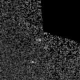 F150W image, 3.2 arcsec across, north up