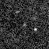 F150W image, 3.2 arcsec across, north up