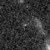 F200W image, 3.2 arcsec across, north up