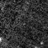 F150W image, 3.2 arcsec across, north up