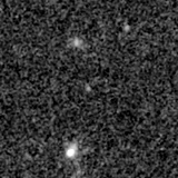 F150W image, 3.2 arcsec across, north up