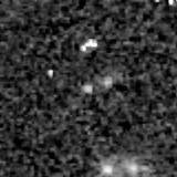 F277W image, 3.2 arcsec across, north up