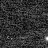 F150W image, 3.2 arcsec across, north up