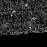 F277W image, 3.2 arcsec across, north up
