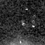 F444W image, 3.2 arcsec across, north up