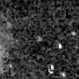 F277W image, 3.2 arcsec across, north up