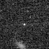 F200W image, 3.2 arcsec across, north up