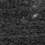 F150W image, 3.2 arcsec across, north up