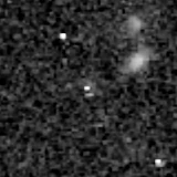 F444W image, 3.2 arcsec across, north up