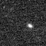 F150W image, 3.2 arcsec across, north up