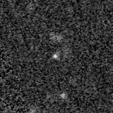 F200W image, 3.2 arcsec across, north up