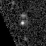 F277W image, 3.2 arcsec across, north up