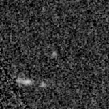 F200W image, 3.2 arcsec across, north up