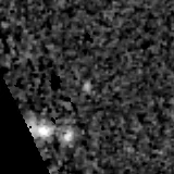 F277W image, 3.2 arcsec across, north up