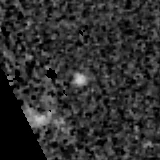 F444W image, 3.2 arcsec across, north up