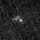 F200W image, 3.2 arcsec across, north up