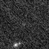 F150W image, 3.2 arcsec across, north up