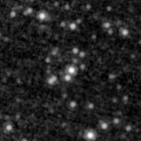 F200W image, 3.2 arcsec across, north up