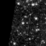 F150W image, 3.2 arcsec across, north up