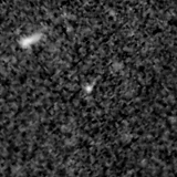 F115W image, 3.2 arcsec across, north up