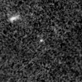 F150W image, 3.2 arcsec across, north up
