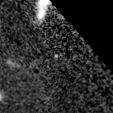 F200W image, 3.2 arcsec across, north up
