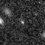 F150W image, 3.2 arcsec across, north up