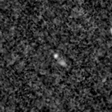 F115W image, 3.2 arcsec across, north up