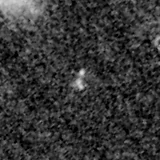F150W image, 3.2 arcsec across, north up
