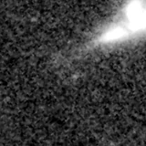 F115W image, 3.2 arcsec across, north up