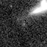 F150W image, 3.2 arcsec across, north up