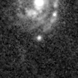 F150W image, 3.2 arcsec across, north up