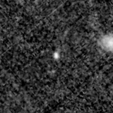F150W image, 3.2 arcsec across, north up